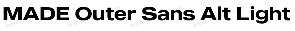 MADE Outer Sans Alt Light PERSONAL USE字体转换